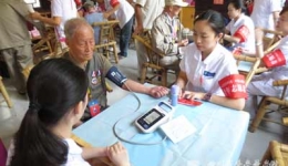 外科党总支开展为抗战老兵义诊活动