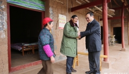 我院领导班子率队赴仪陇县安溪潮村进行入户结对和节前慰问