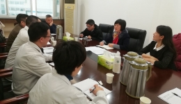 谭玲总会计师到医学装备部（招标采购中心）开展工作调研