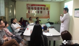 营养科为脑卒中患者进行营养知识宣讲