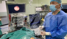 我院泌尿外科完成可视化穿刺经皮肾镜碎石术