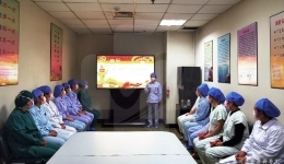 消毒供应中心党支部开展“重温入党誓词，接力诵读党章 ”主题党日活动