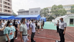 我院气膜方舱实验室开展模拟演练