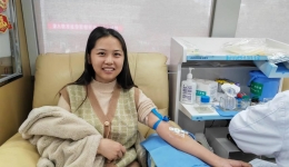 院办和输血科联合组织无偿献血活动