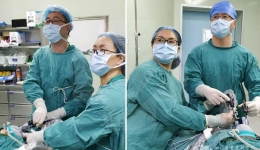 我院多科协作开展经脐单孔腹腔镜卵巢囊肿剥除+胆囊切除术