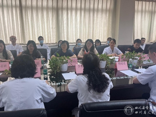 院党委常委、总会计师谭玲到病案统计科党支部开展“双联支部”活动