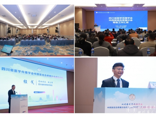 我院牵头成立四川省医学传播学会中西医结合疼痛分会