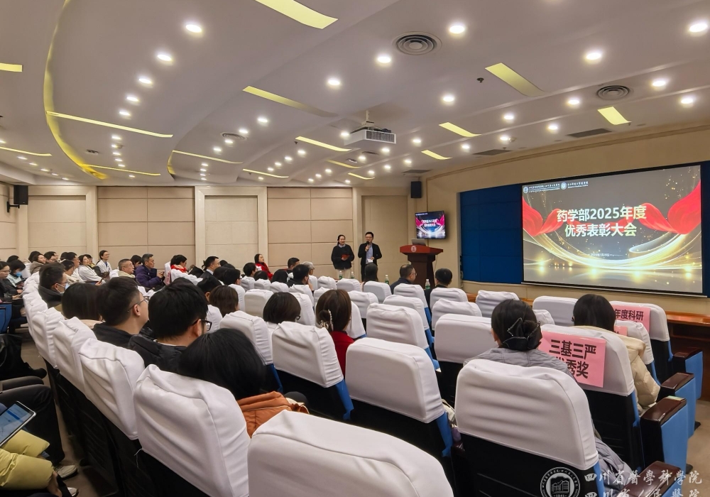 药学部举办2025年度优秀论文报告会暨年度优秀表彰大会